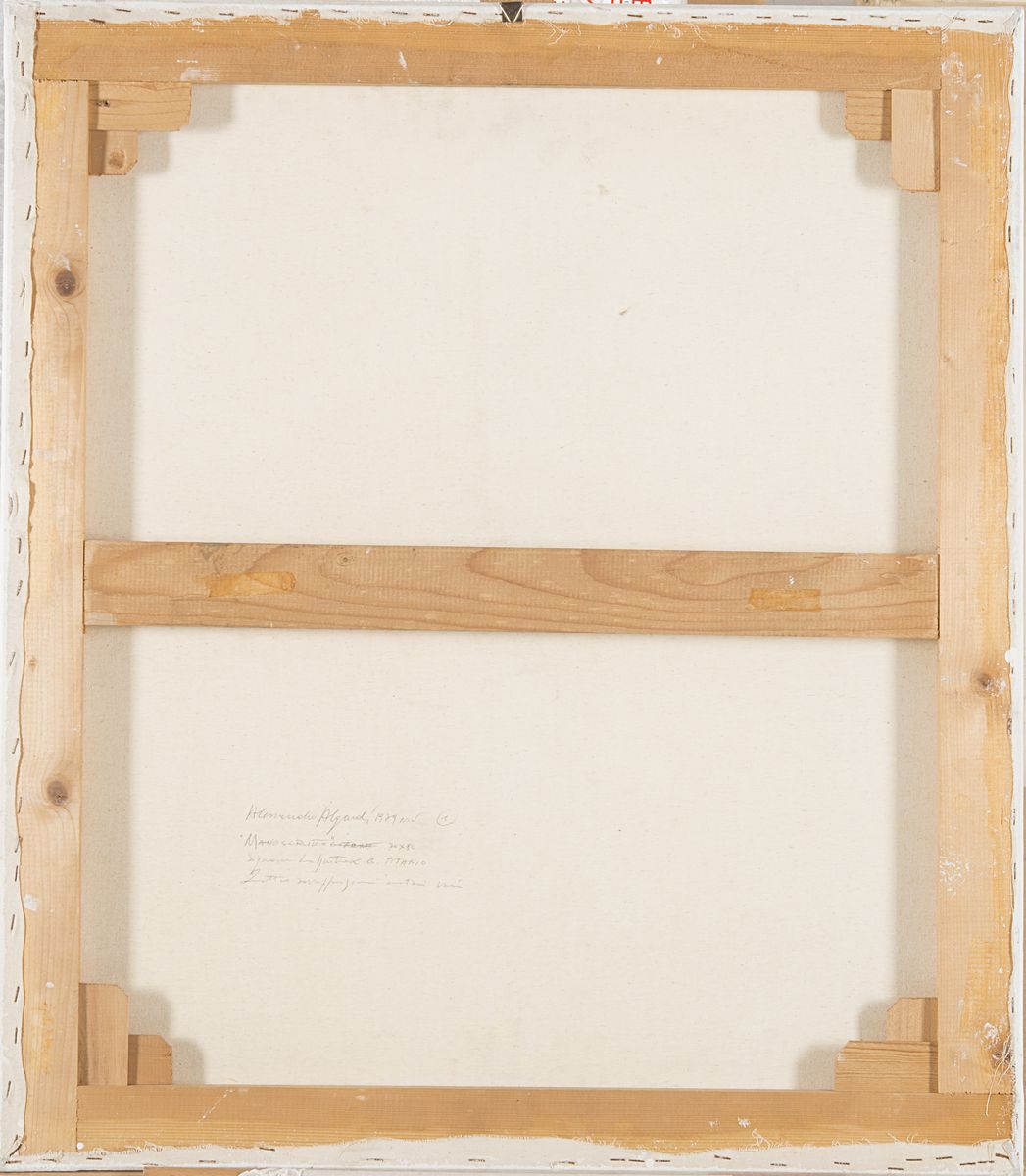 Alessandro Algardi - Manoscritto, acrilico su tela, 1979