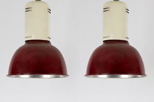 Pair of pendant lamps