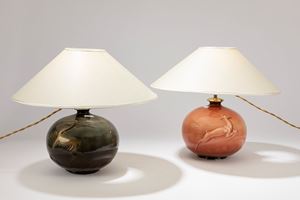 Manifattura Italiana - Coppia di lampade da tavolo