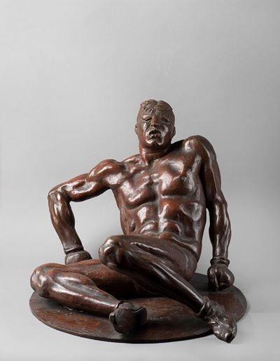 Il pugilatore atterrato, bronzo, 1932 ca.