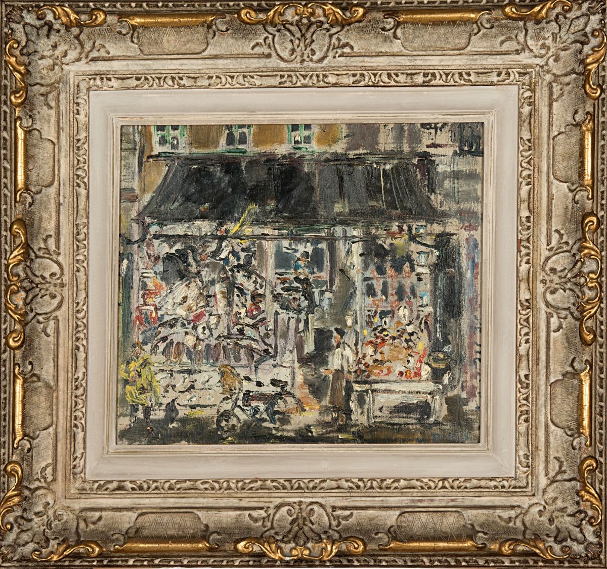 Filippo De Pisis - Il mercato, olio su tela, 1938