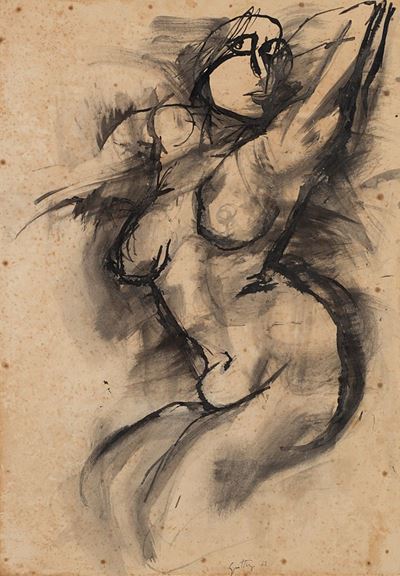Senza titolo, 1962, china su carta