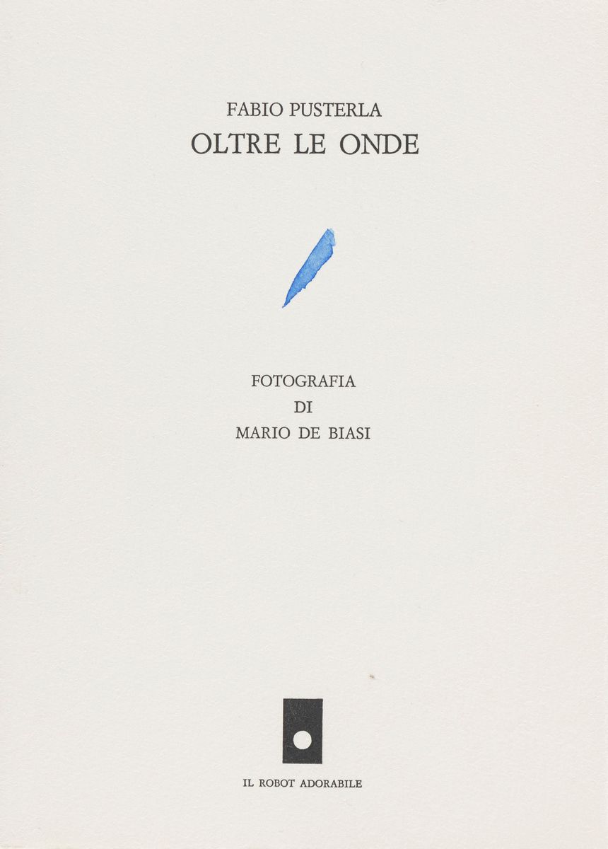 Mario De Biasi - Oltre le onde – C-print vintage applicata su libro con poesia