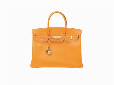Borsa Birkin 35 cm, in pelle Epsom color giallo oro, 2012