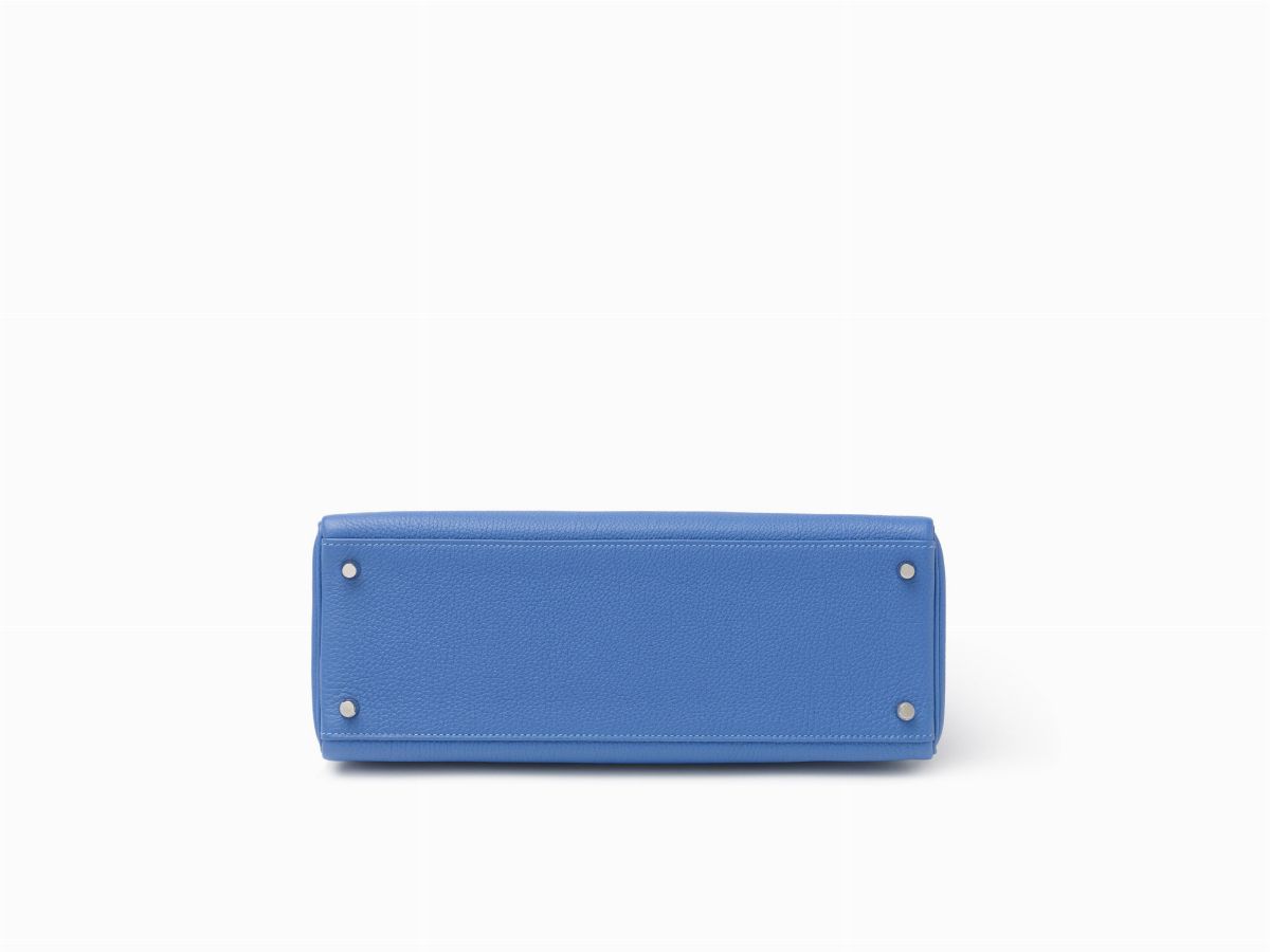 Hermès - Borsa Kelly Retourne 35 cm, pelle togo blu elettrico, 2011