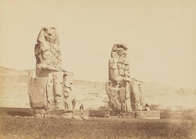 Statue di Memnon, stampa vintage all'albumina