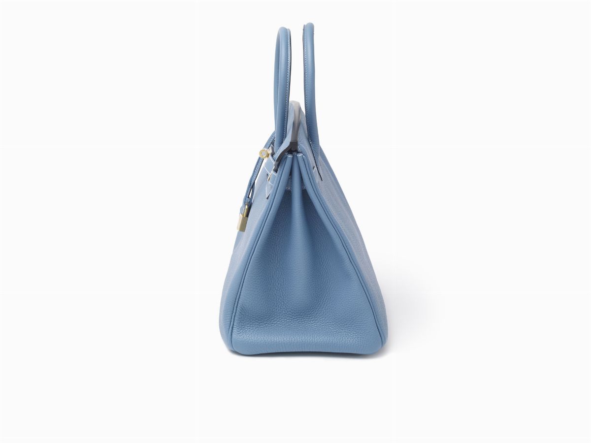Hermès - Borsa Birkin 35 cm, pelle togo color blue jean, 2011