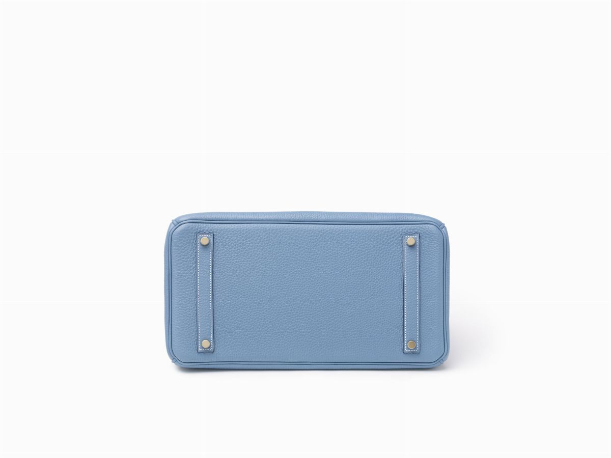 Hermès - Borsa Birkin 35 cm, pelle togo color blue jean, 2011