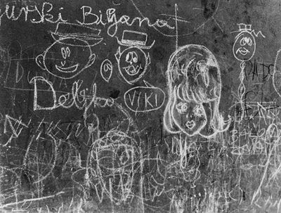 Senza titolo (Muro), stampa vintage alla gelatina ai sali d'argento