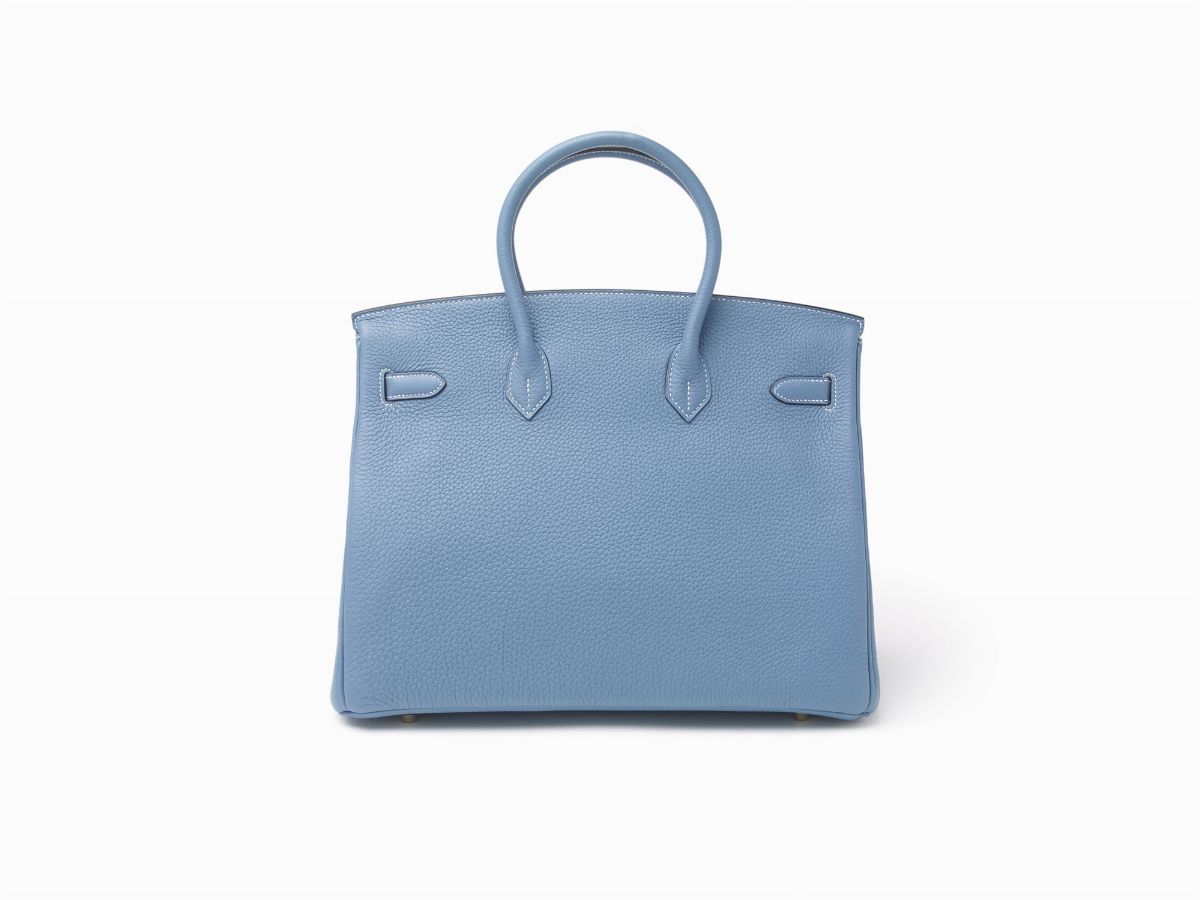 Hermès - Borsa Birkin 35 cm, pelle Togo Blue Jean, 2011