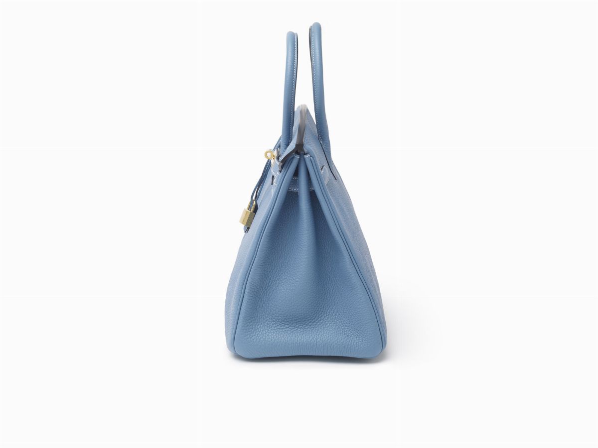 Hermès - Borsa Birkin 35 cm, pelle Togo Blue Jean, 2011