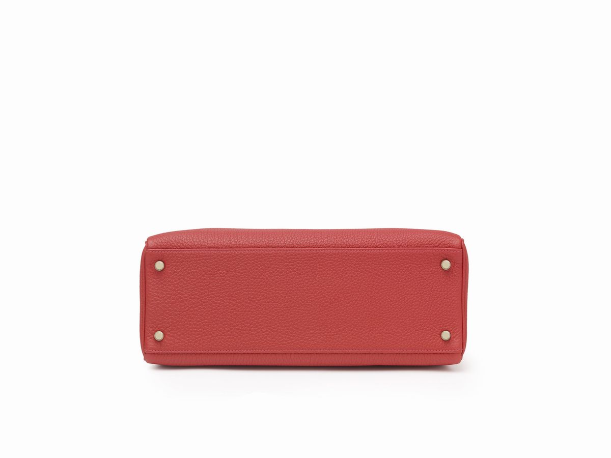 Hermès - Borsa Kelly Retourne 35 cm, pelle Togo color geranio, 2012