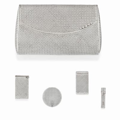 Set da Gran Sera in Oro Bianco, Italia, 1960 Circa