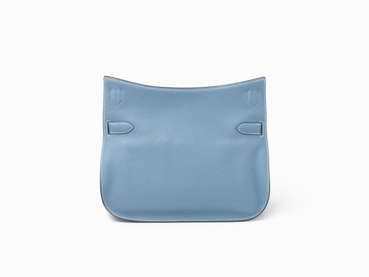 Hermès - Borsa Jypsiere 34 cm in pelle taurillon clemence blu jean, 2012