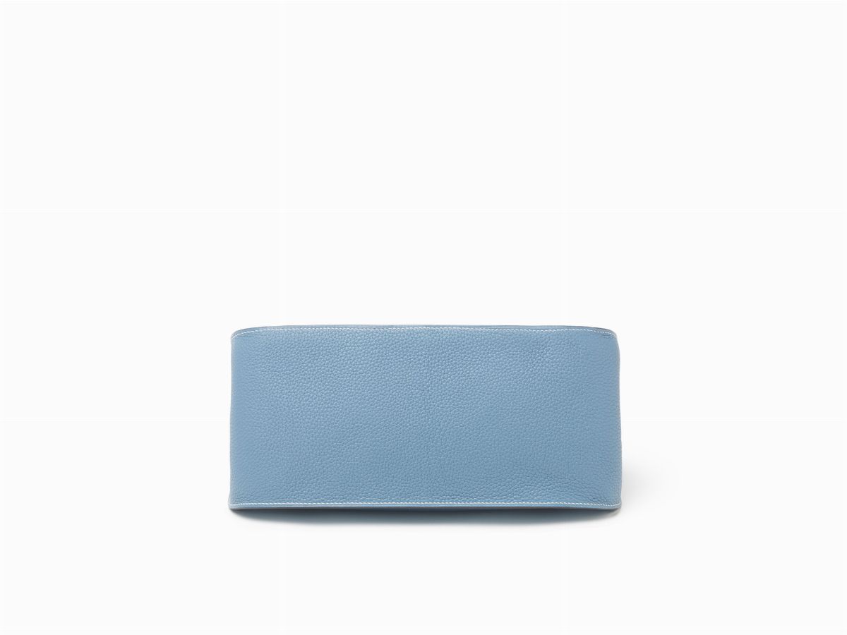 Hermès - Borsa Jypsiere 34 cm in pelle taurillon clemence blu jean, 2012