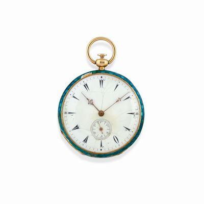 Orologio da Tasca con Smalto, Metà XIX Secolo