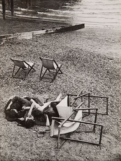 Senza titolo (La Plage), stampa vintage alla gelatina ai sali d'argento