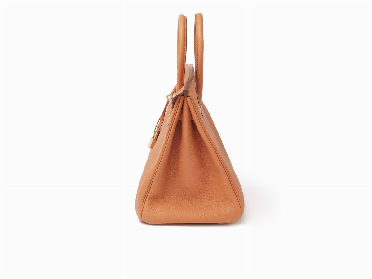 Hermès - Borsa Birkin 35 cm in pelle Togo arancione