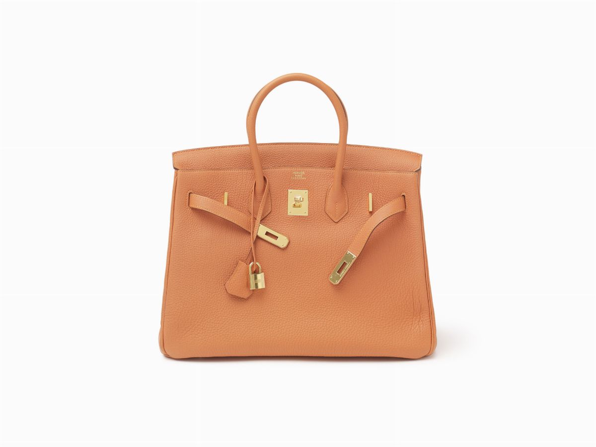 Hermès - Borsa Birkin 35 cm in pelle Togo arancione