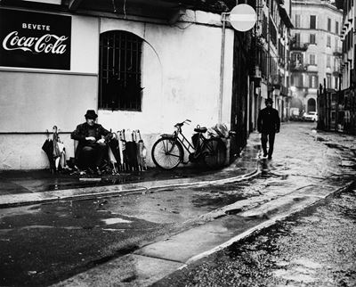 Milano, via Madonnina angolo piazza del Carmine, stampa vintage alla gelatina ai sali d'argento