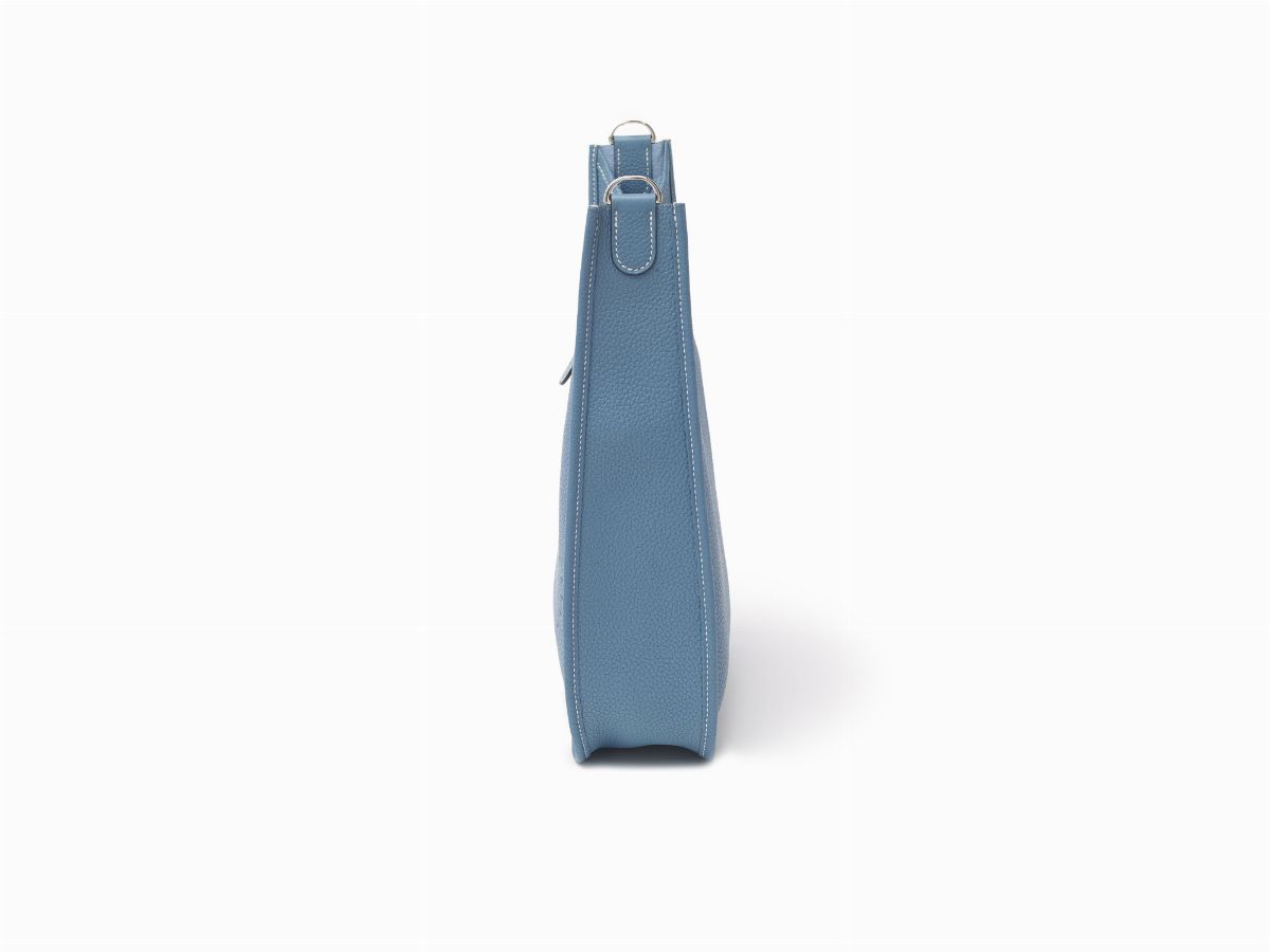 Hermès - Borsa Evelyne GM, pelle taurillon clemence, blu jean