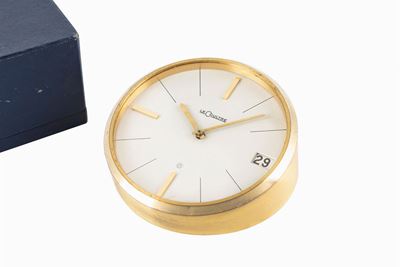 Orologio da tavolo con movimento a carica manuale, anni '60