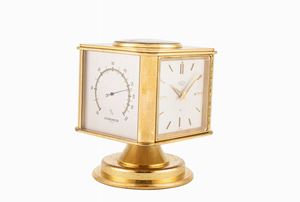 Angelus desk clock with thermometer, hygrometer and barometer, ‘60s