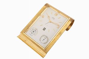 Angelus desk clock with alarm, thermometer, barometer and date, ‘60s