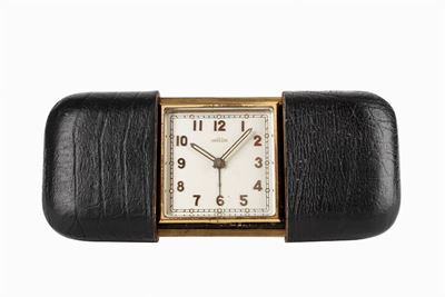 Orologio da viaggio 'Pullman' con svegliarino, anni '50