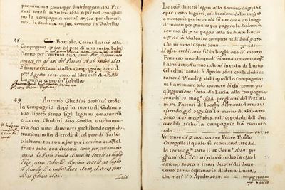 Catasto del Heredità, Pesi, e Legati della Ven. Compagnia della Madonna S.ma di Loreto De Fornari...