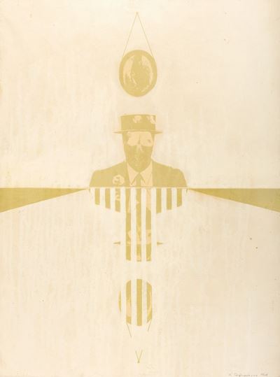 Il comendatore, serigrafia su tela emulsionata, 1969