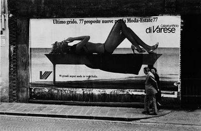 Bolzano, per la strada - Stampa vintage alla gelatina ai sali d'argento
