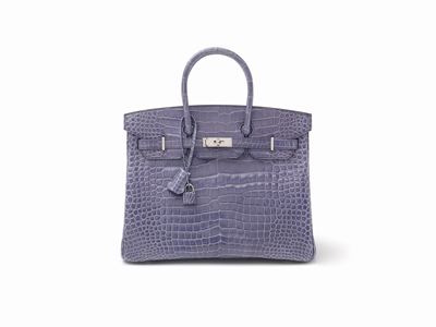 Borsa Birkin 35 cm, coccodrillo Porosus color glicine, 2011