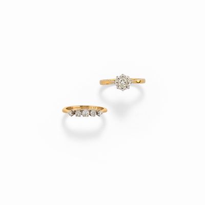 Due Anelli con Diamanti, Inghilterra XX Secolo