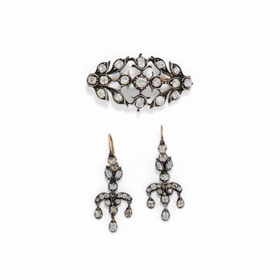Demi-parure con Diamanti, XIX Secolo