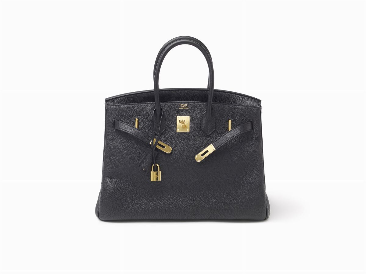 Borsa Hermès Birkin 35 cm in pelle Togo nera, 2011