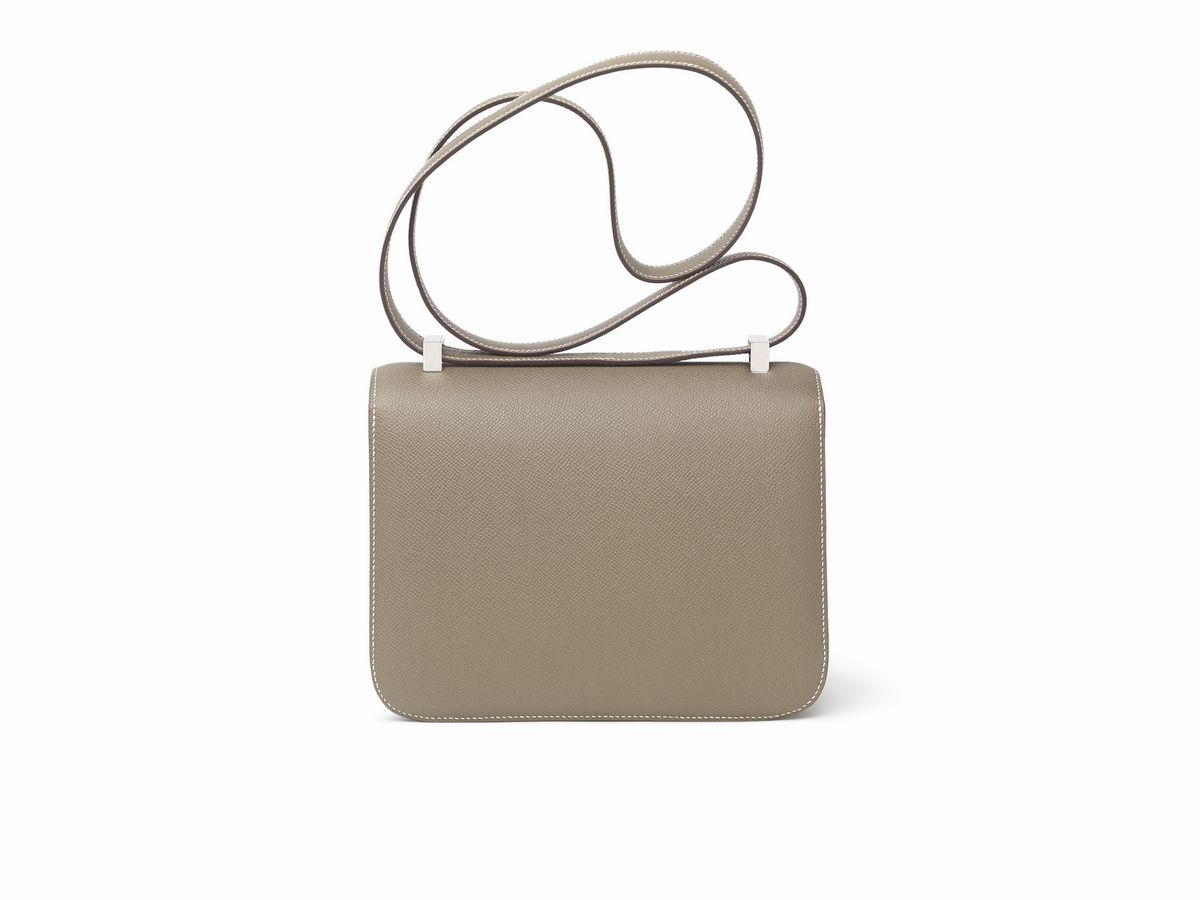 Hermès - Borsa Constance, pelle di vitello tortora, 23 cm, 2012