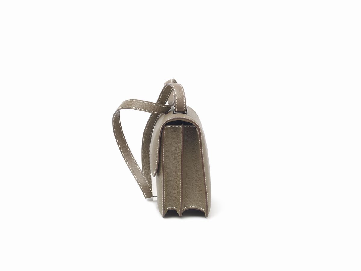 Hermès - Borsa Constance, pelle di vitello tortora, 23 cm, 2012