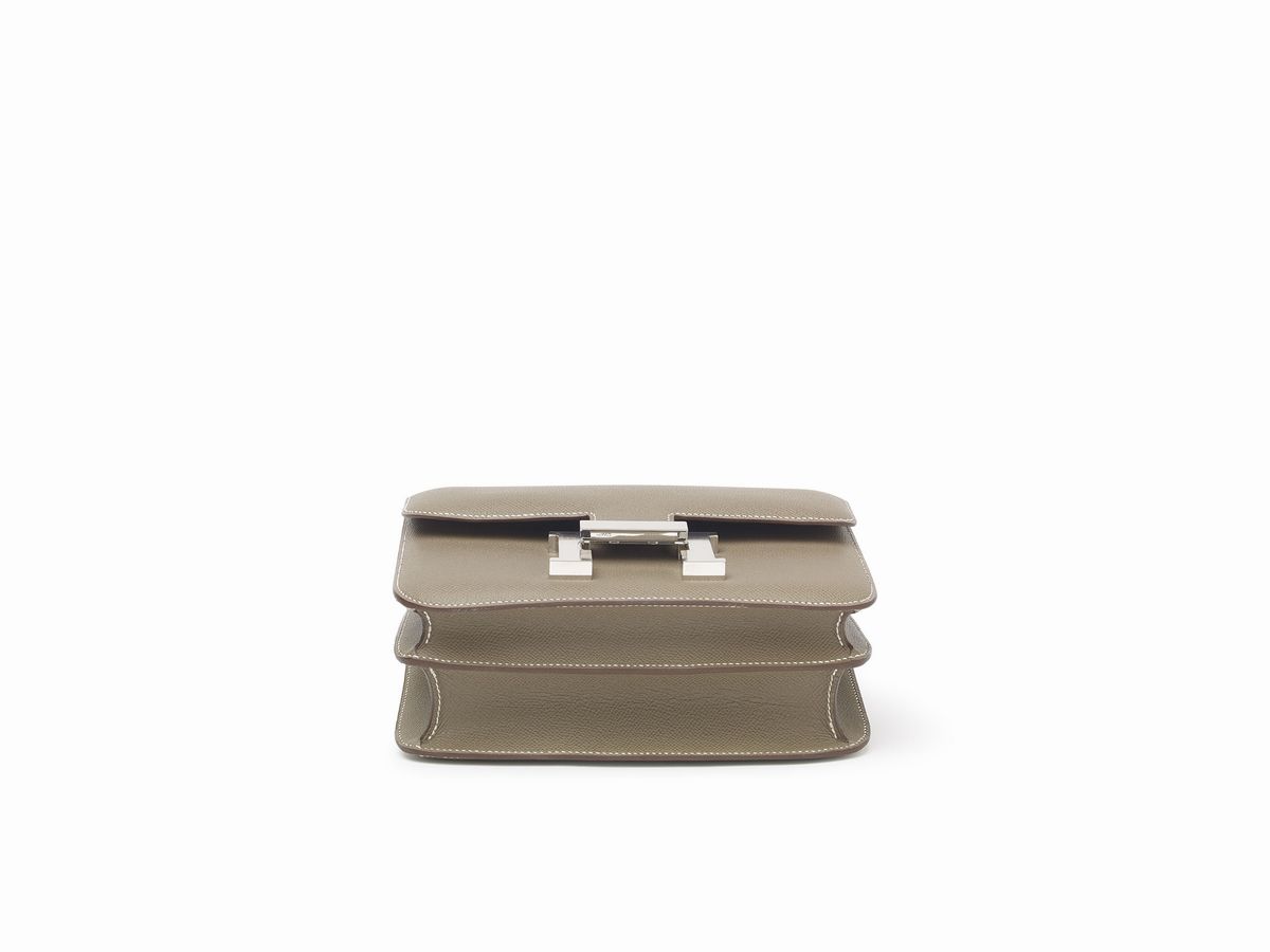Hermès - Borsa Constance, pelle di vitello tortora, 23 cm, 2012