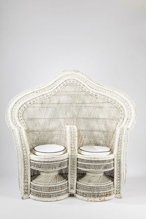 Wicker armchair