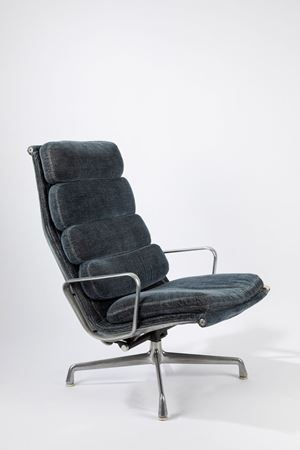 Pair of swivel armchairs