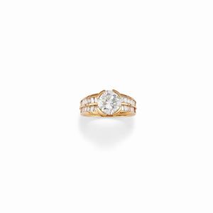 Damiani - A 18K yellow gold and diamond ring, Damiani