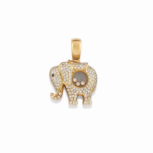 A 18K yellow gold, diamond and sapphire pendant, Chopard