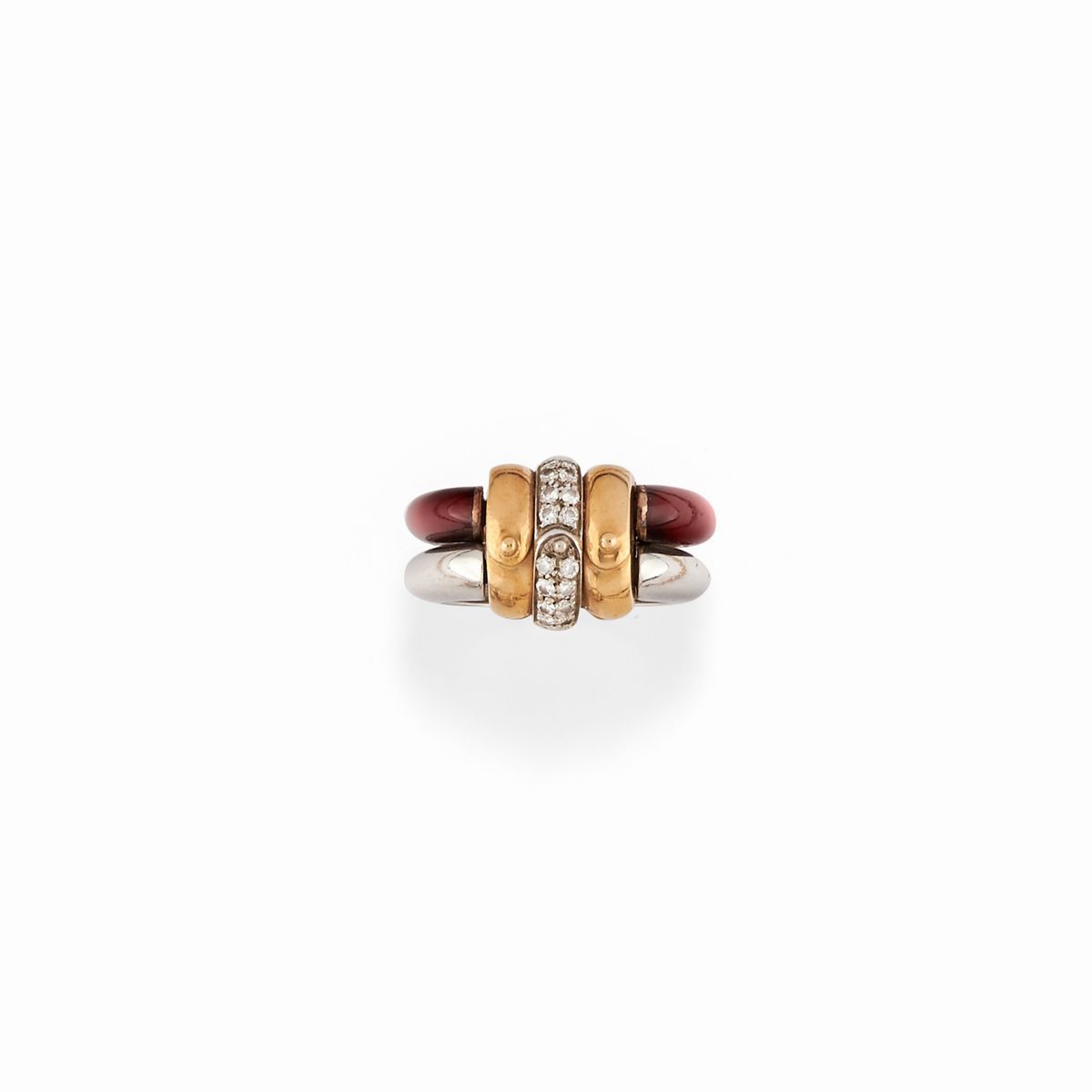Nouvelle Bague - Parure con Smalto e Diamanti
