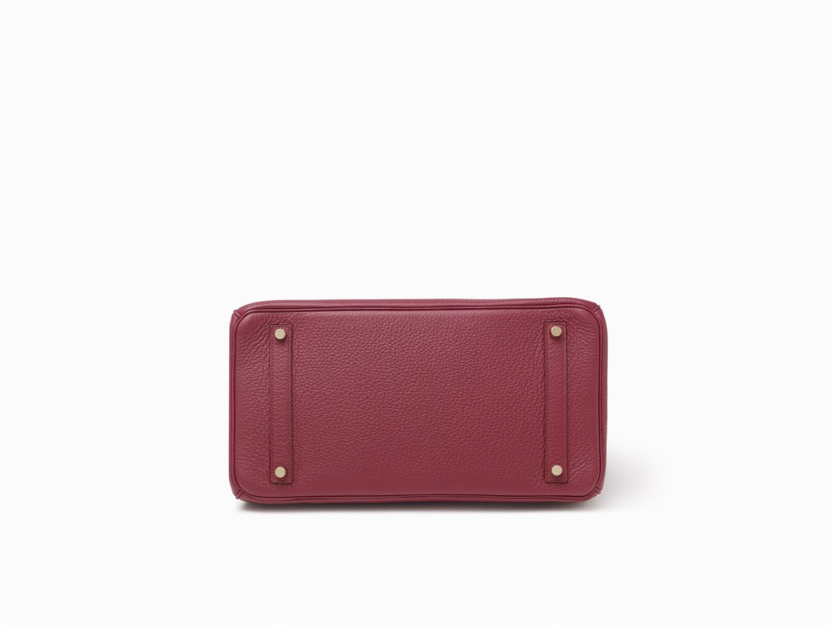 Hermès - Borsa Birkin 35, pelle taurillon clemence color rubino, 2011