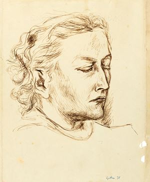 Guttuso Renato - Volto femminile