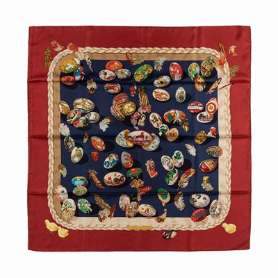 Couvée, Foulard in seta, Hermès, 1994