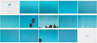 Throwing Three Balls in the Air to get a Straight Line (best of 36 attempts), 1973, 13 fotolitogr...