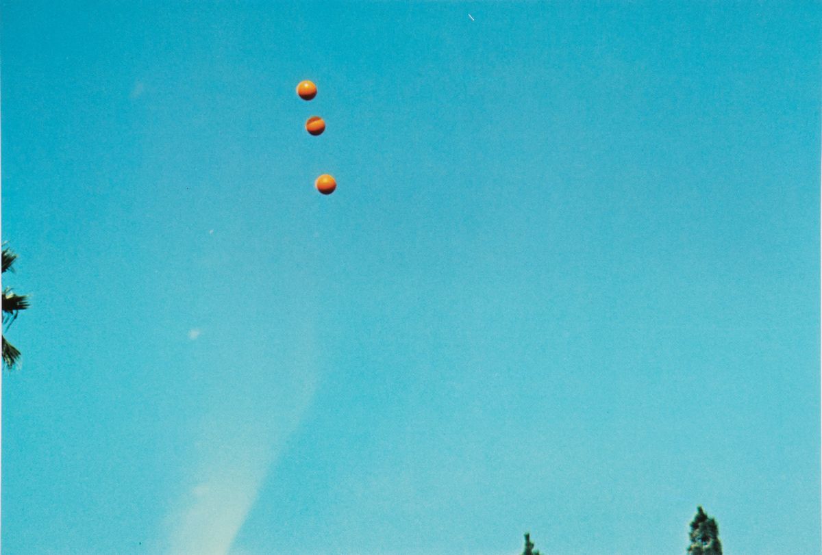 John Baldessari - Throwing Three Balls in the Air to get a Straight Line (best of 36 attempts), 1...