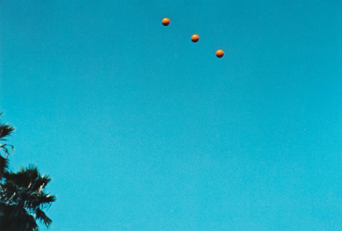 John Baldessari - Throwing Three Balls in the Air to get a Straight Line (best of 36 attempts), 1...